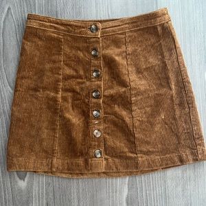 corduroy mini skirt